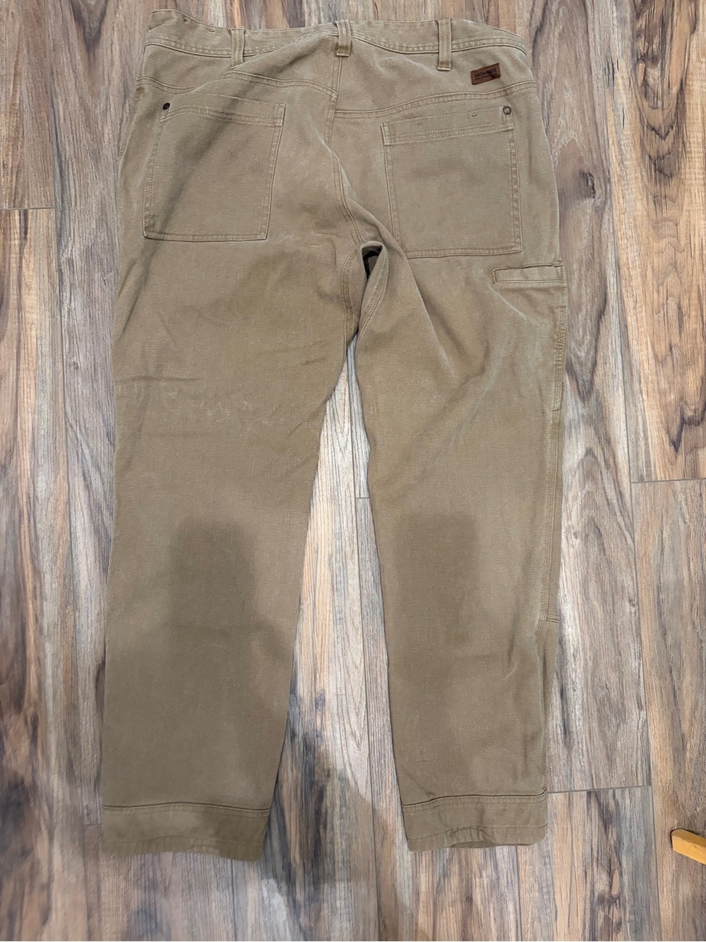 Men's Brown Work Pants - Durable Canvas Utility Trousers